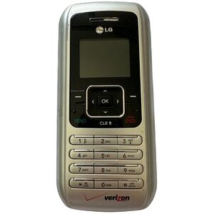 LG UX9900 Verizon Cell Phone Silver Side Flip QWERTY Keyboard Vintage 2.0MP
